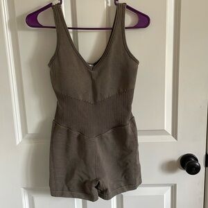 Seamless taupe bodysuit